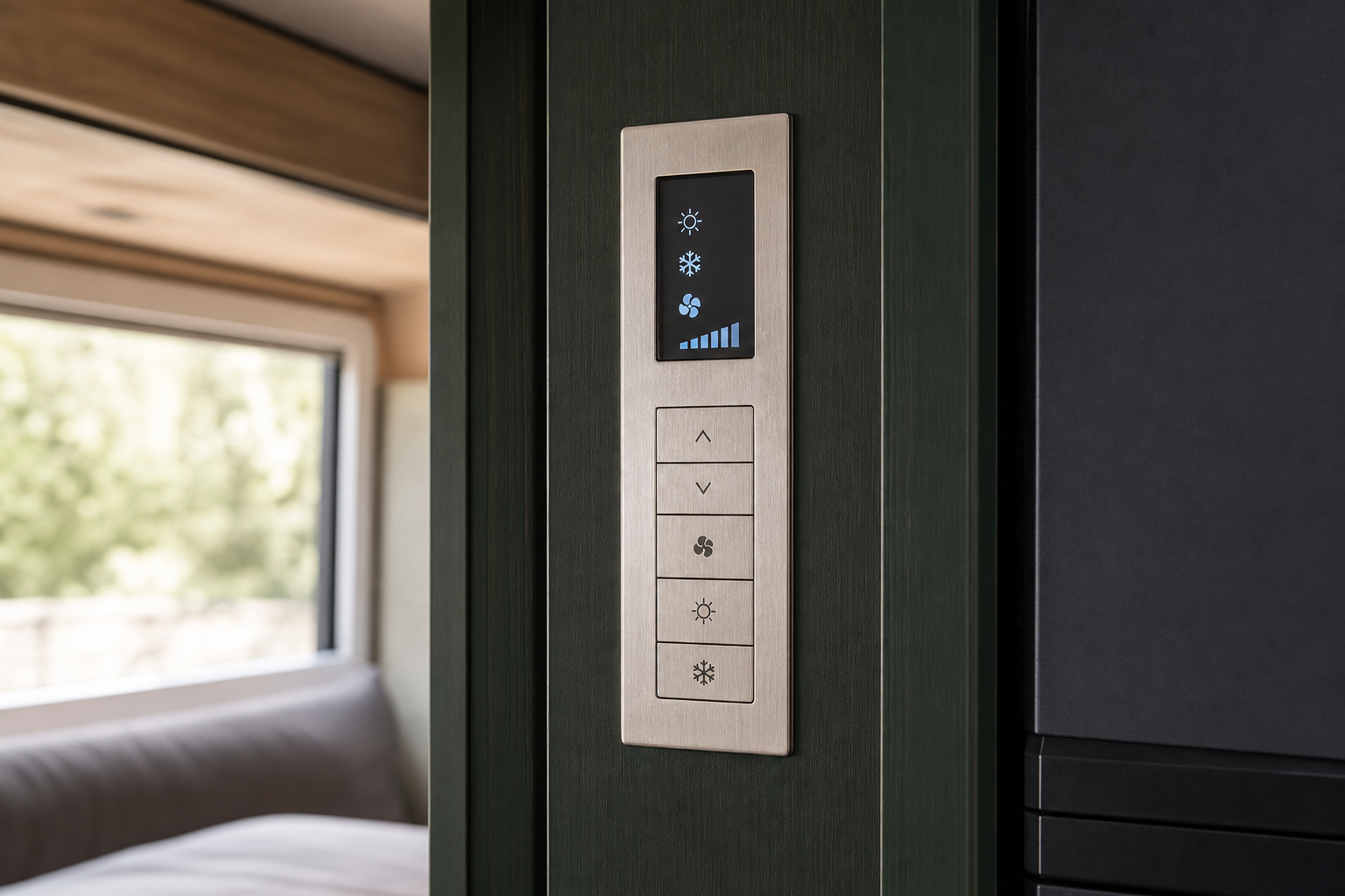 Wall climate control panel